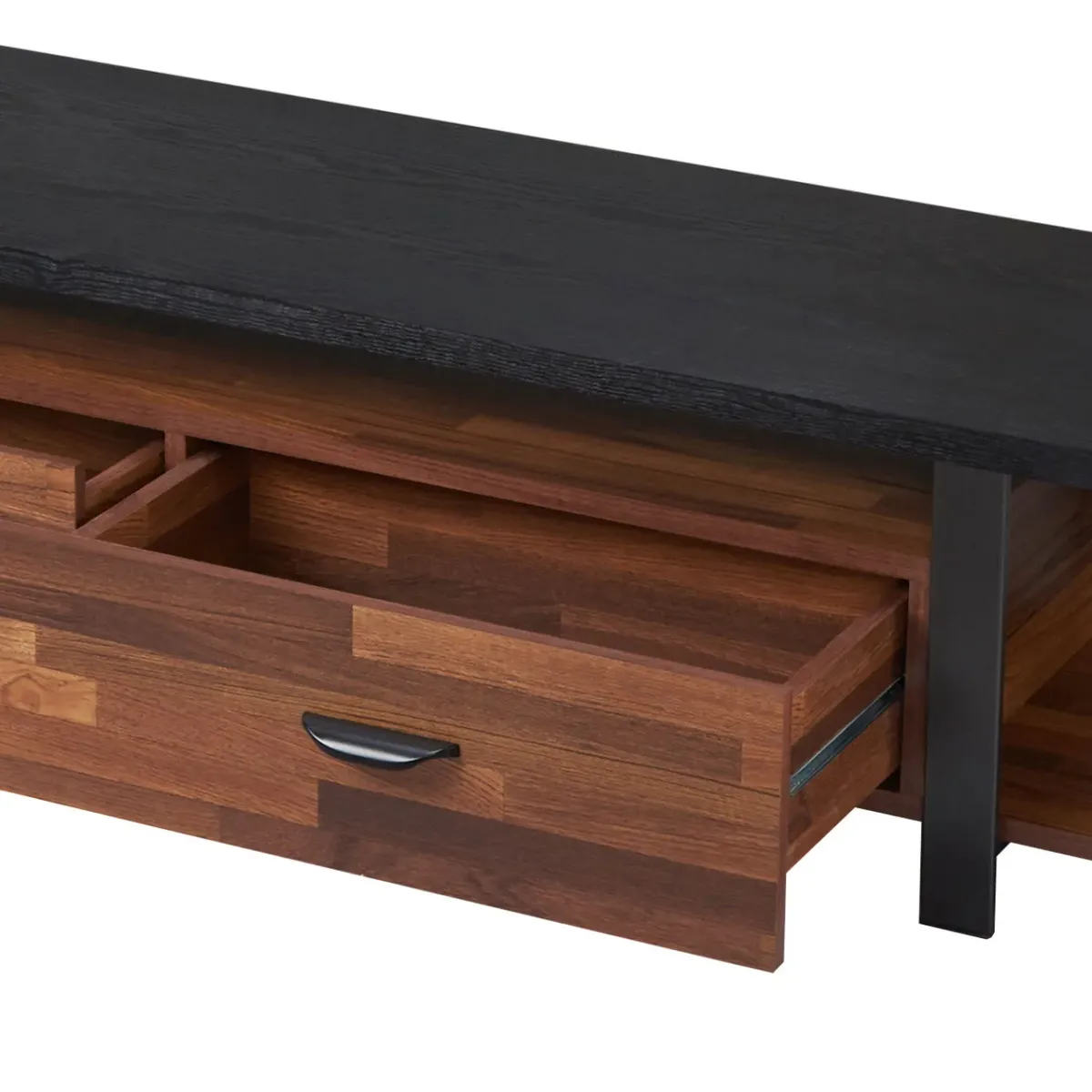 Elling - TV Stand - Walnut / Black