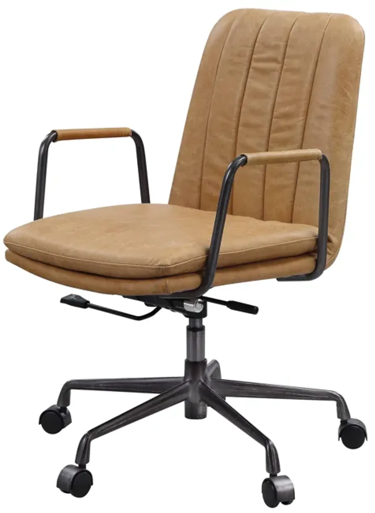 Eclarn - Top Grain Leather Office Chair - Brown