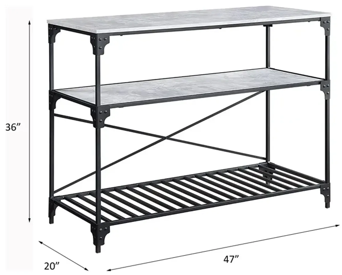 Jakob - Concrete Kitchen Island - Black