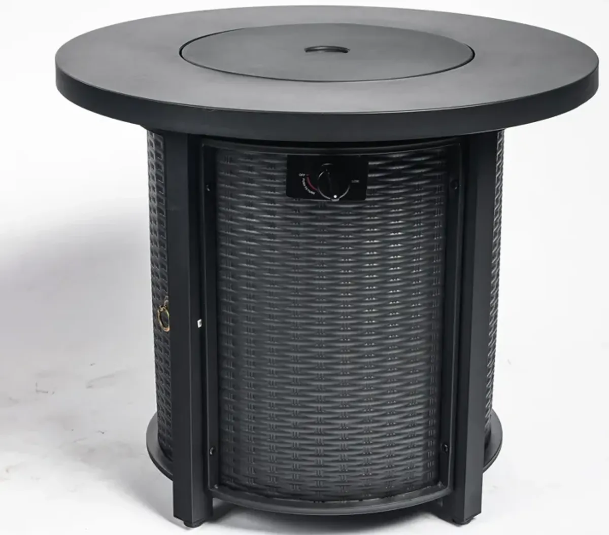 30" Propane Round Fire Table 40000Btu Propane Fire Pit Table - Black