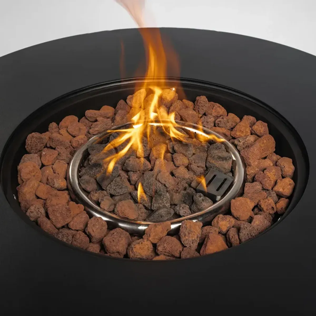 30" Propane Round Fire Table 40000Btu Propane Fire Pit Table - Black