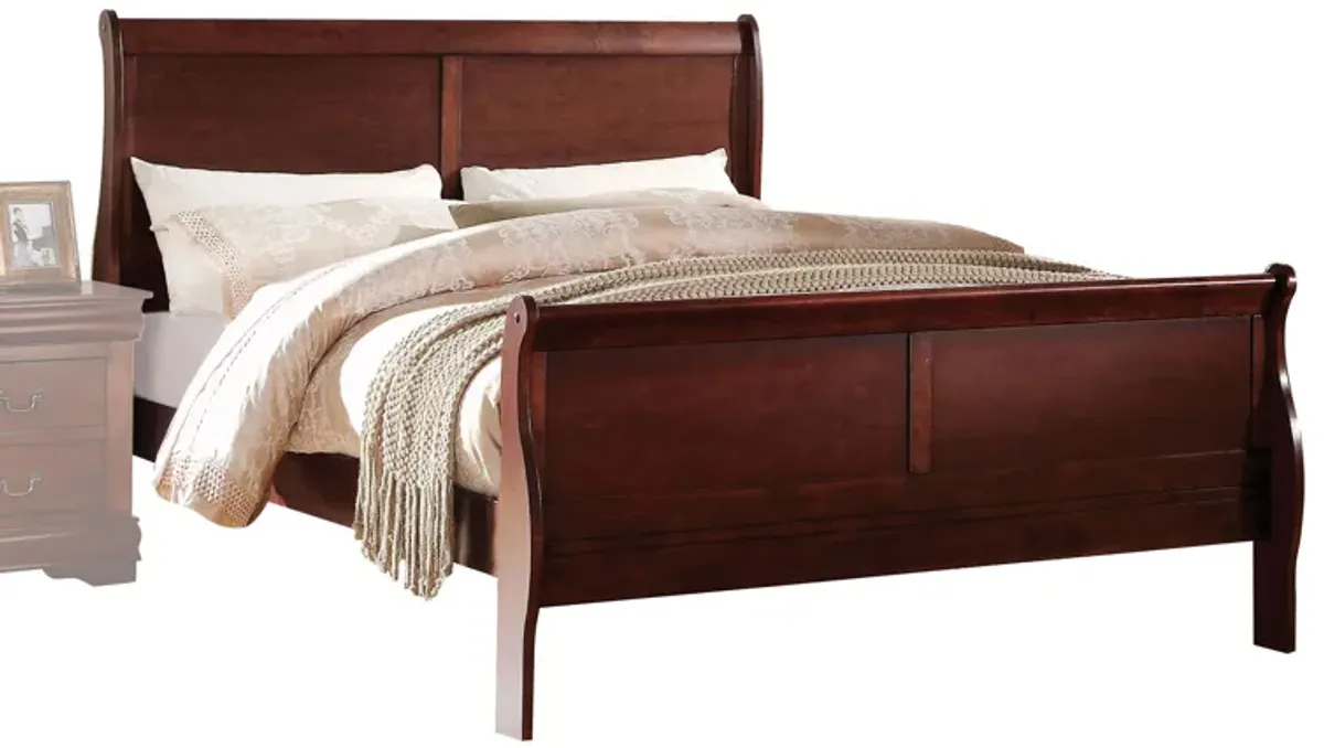 Louis Philippe - Sleigh Style Bed