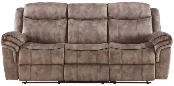 Zubaida - Two Tone Velvet Recliner Sofa With USB Port Drop Down Table