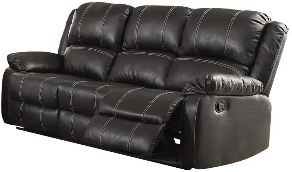 Zuriel - Synthetic Leather 3 Piece Living Room Recliner Set