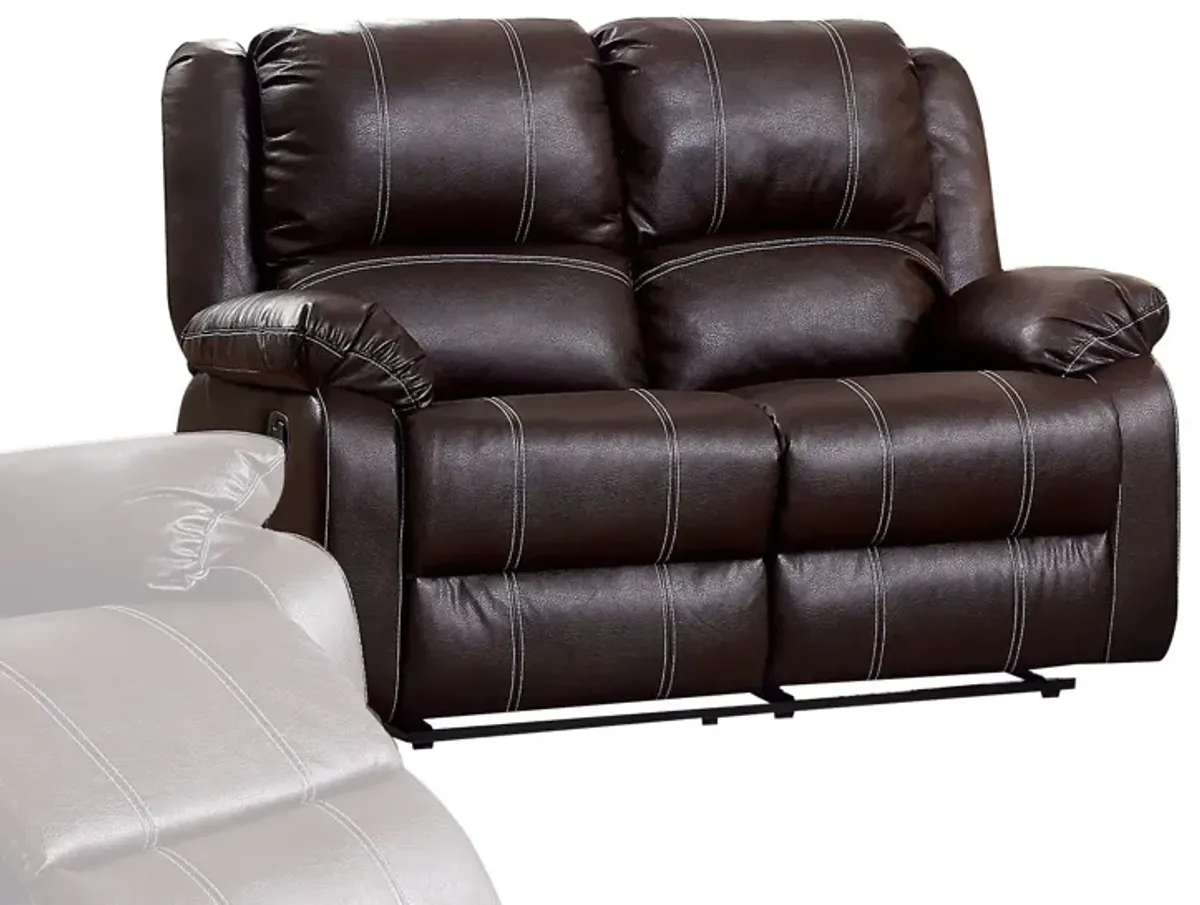 Zuriel - Synthetic Leather 3 Piece Living Room Recliner Set