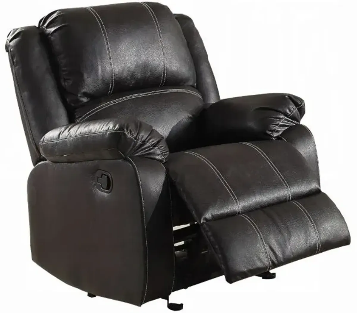 Zuriel - Synthetic Leather 3 Piece Living Room Recliner Set