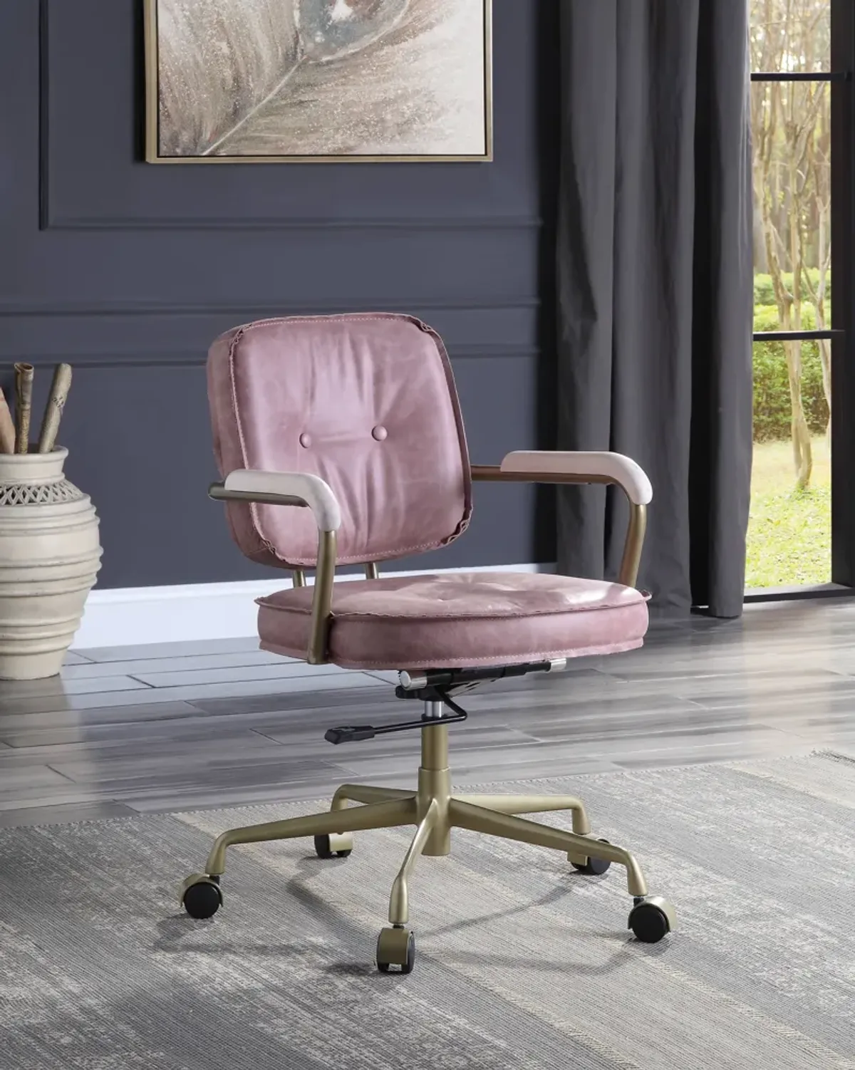 Siecross - Top Grain Leather Office Chair