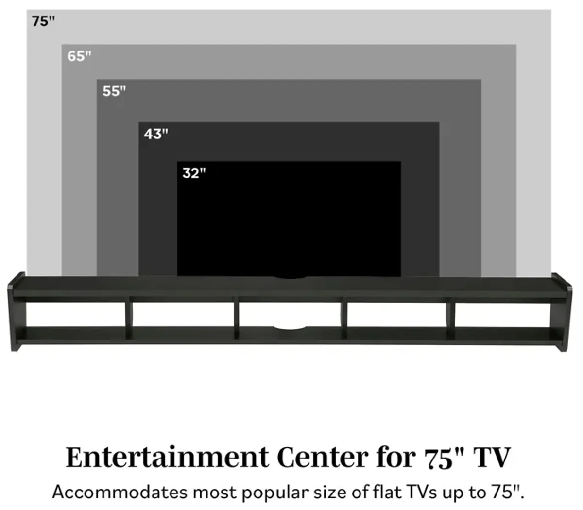 Modern Wall-Mounted Floating TV Stand