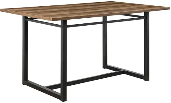 Modern Industrial Rectangle Dining Table - Rustic Oak