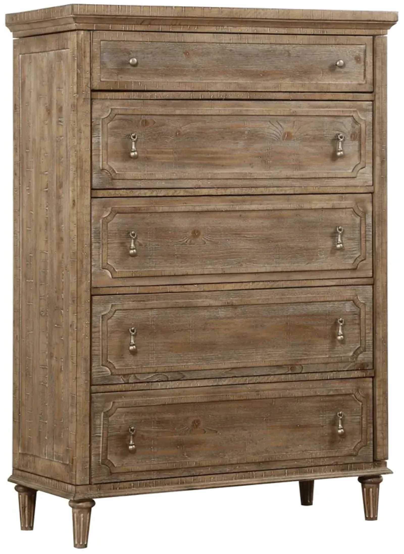 Ludin - 5 Drawer Chest - Taupe