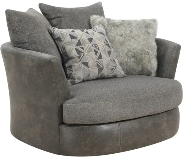 Grennburg - Swivel Accent Chair - Gray