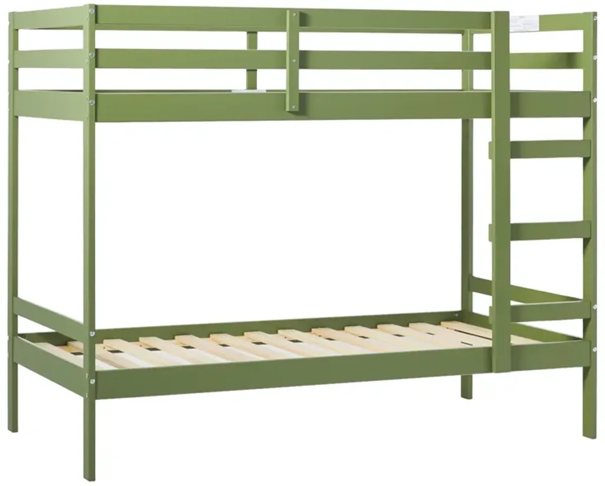 Modern Simple Solid Wood Bunk Bed