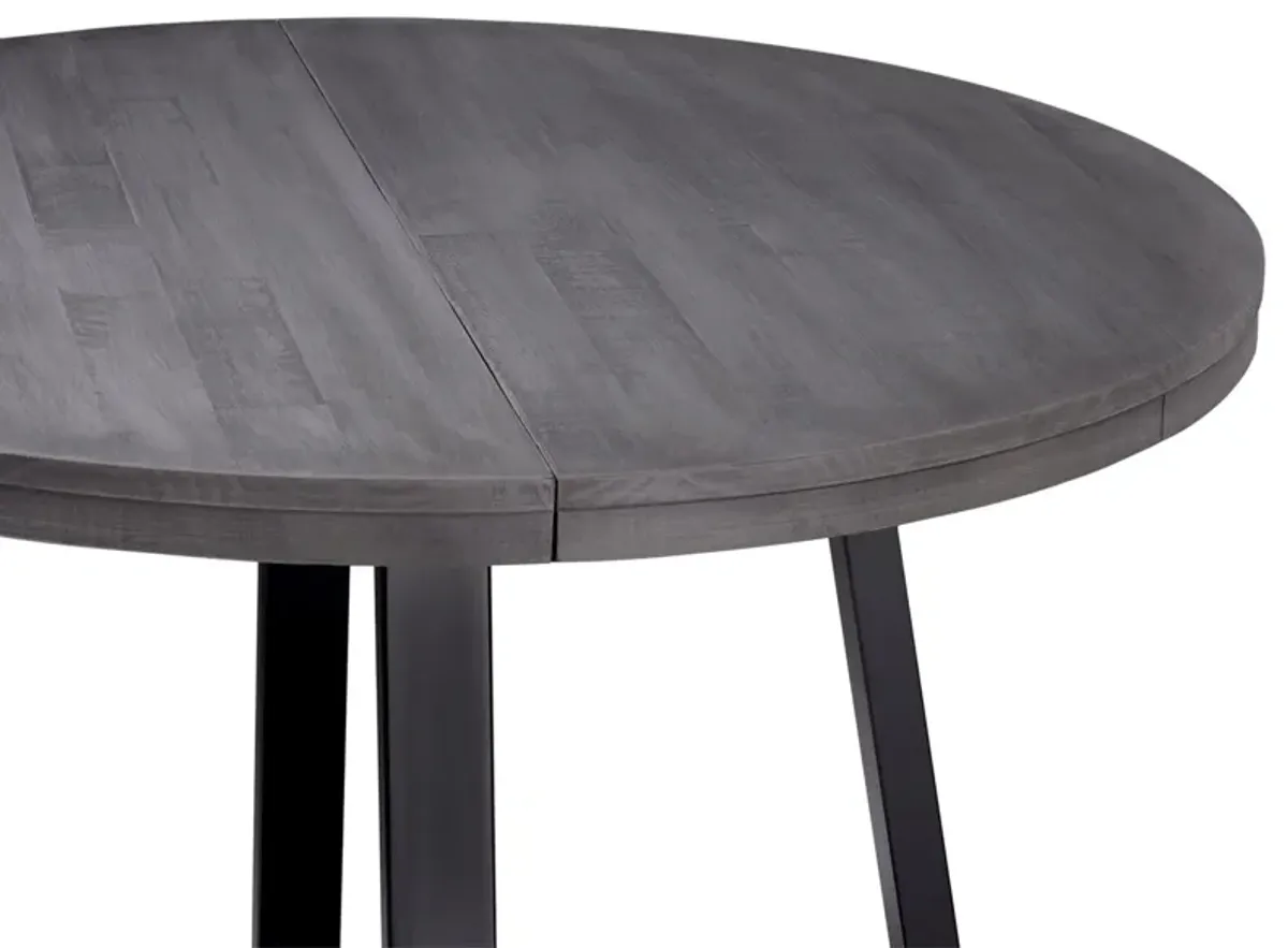 Rustic Distressed Solid Wood Round Dining Table