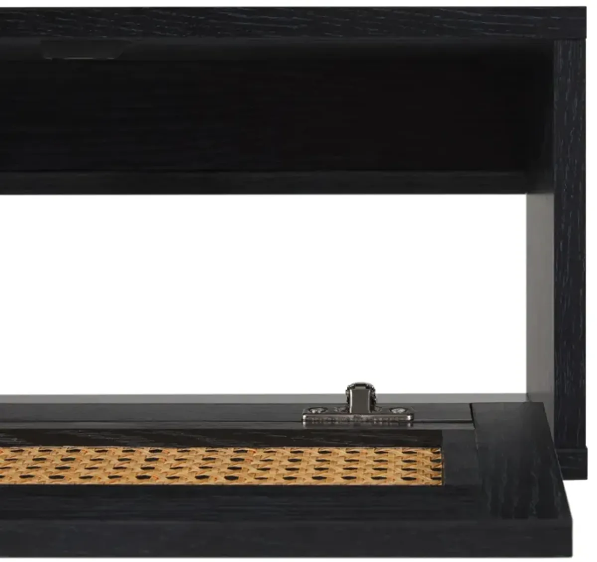 Modern Rattan Door Floating TV Stand For TVs Up To 65"