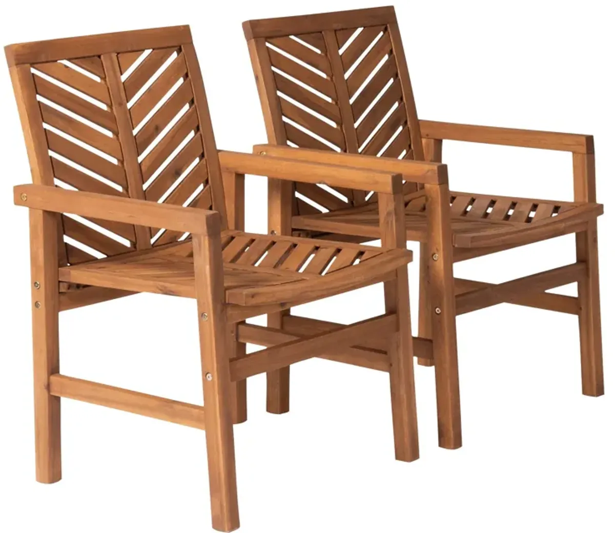 Modern 2 Piece Chevron Patio Chairs