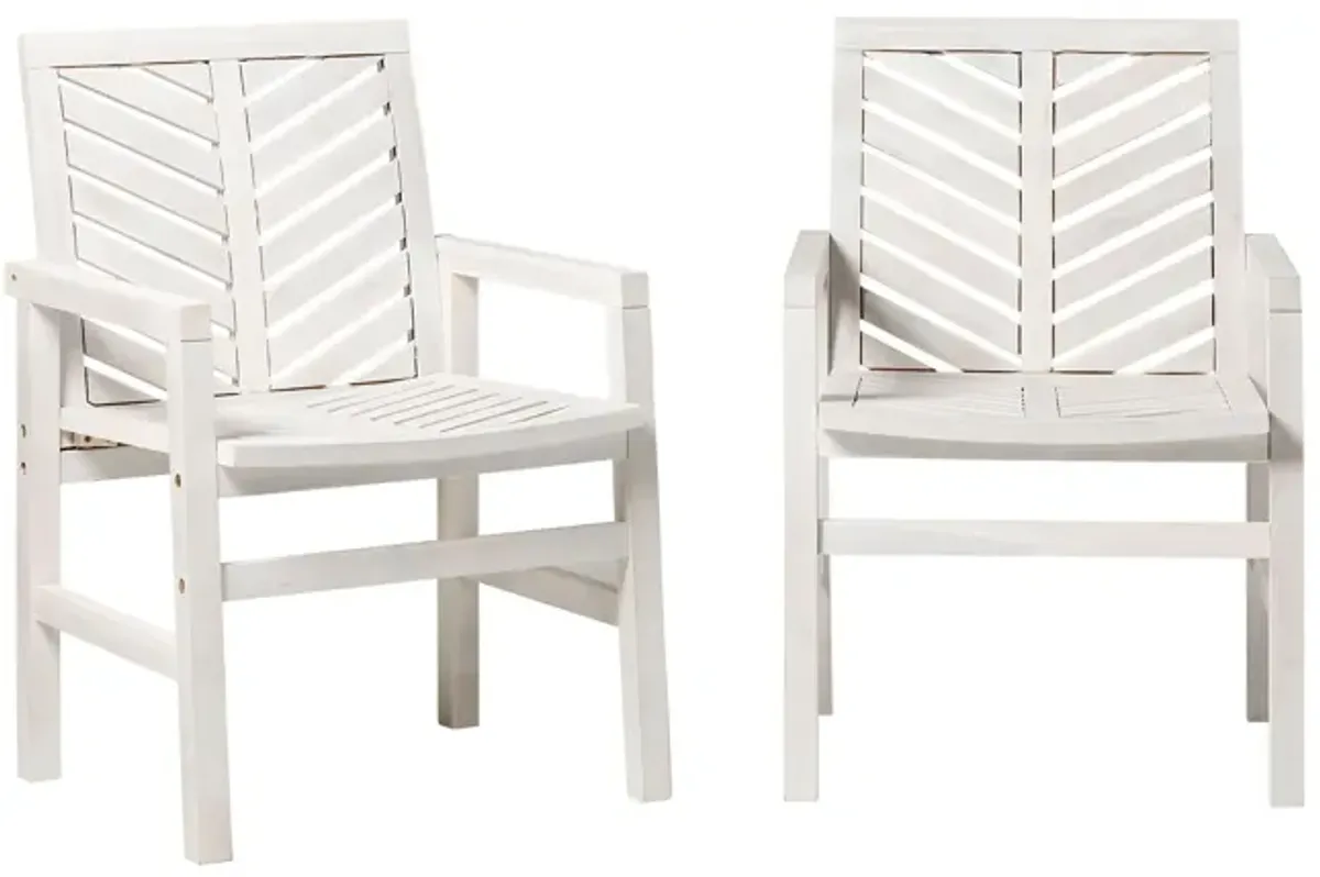 Modern 2 Piece Chevron Patio Chairs