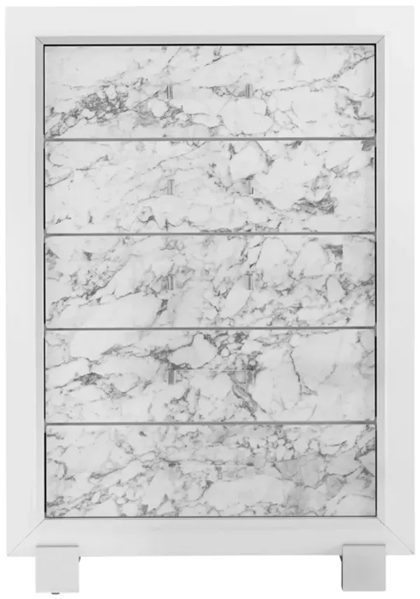 Skye - Marble Chest - White