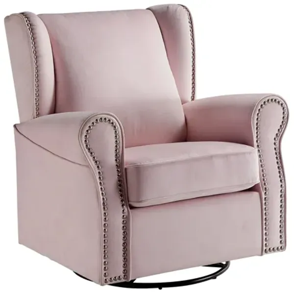Tamaki - Glider Chair With Swivel - Pink