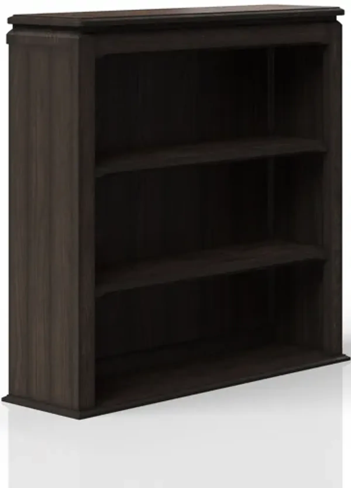 Two Shelf Bookcase Hutch - Chocolate