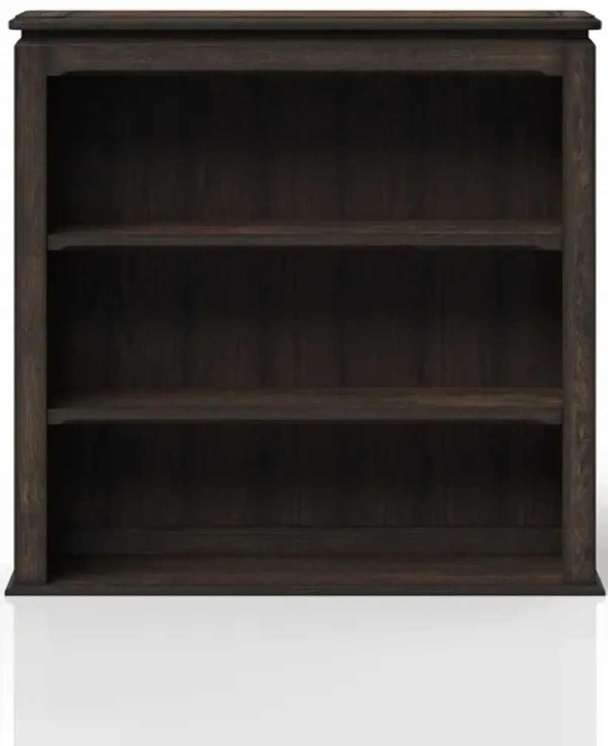 Two Shelf Bookcase Hutch - Chocolate