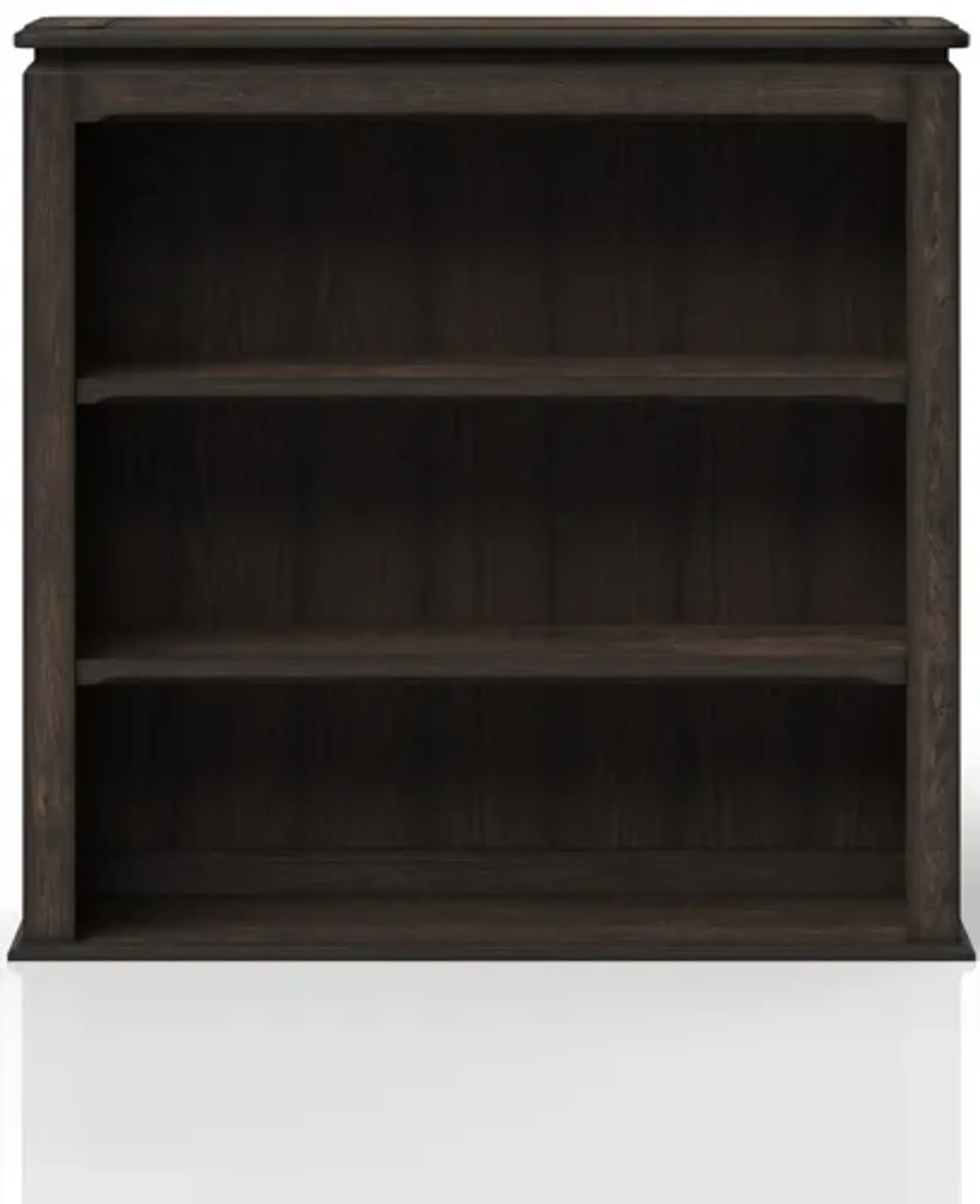 Two Shelf Bookcase Hutch - Chocolate