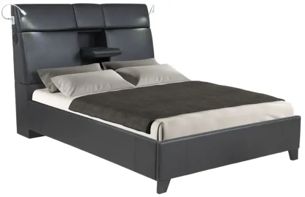 Queen Music Bed Touch Bluetooth Sound Beverage Tray - Black
