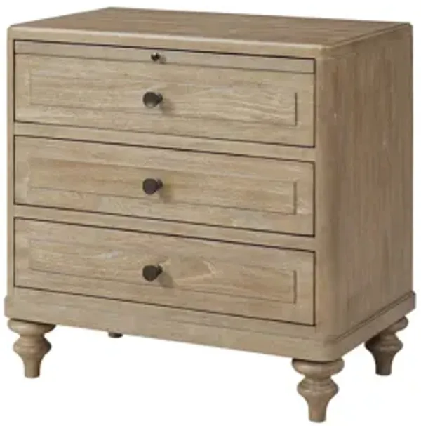 3 Drawer Nightstand - Sand
