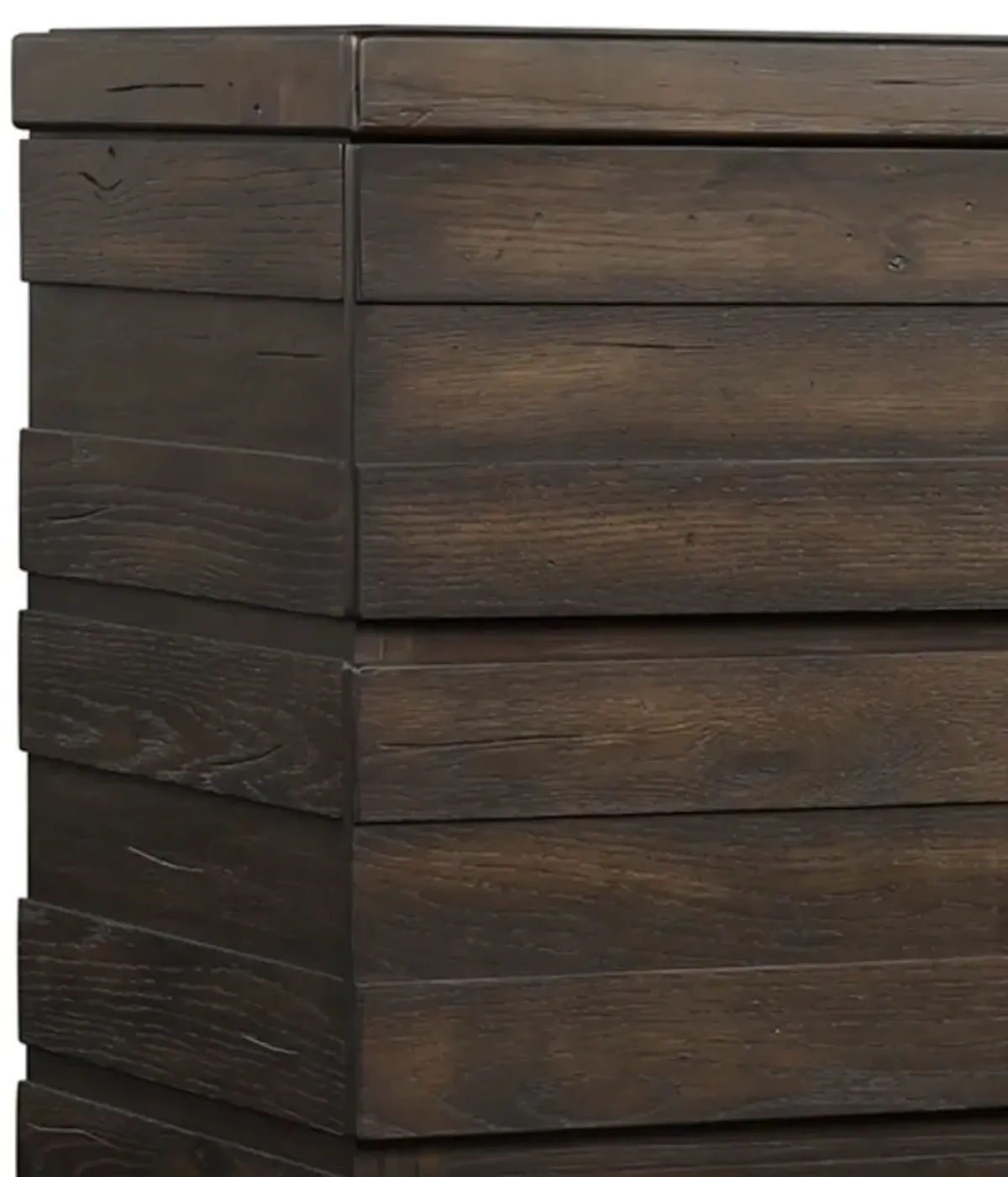 Indutrial Farmhouse 5 Drawer Chest - Brown