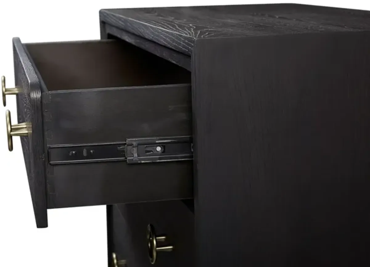 Peppercorn - 5 Drawer Chest - Black