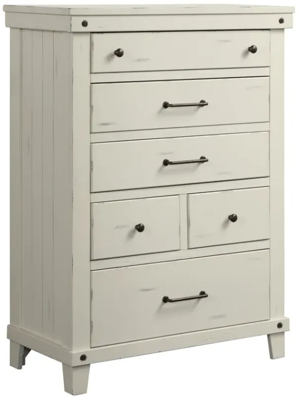 6 Drawer Chest - White