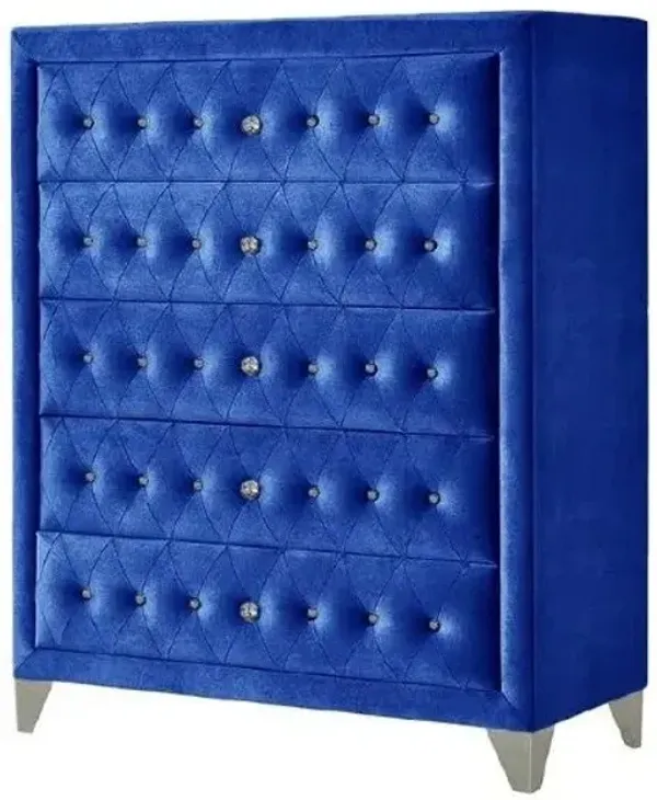 Dante - Velvet Chest - Blue