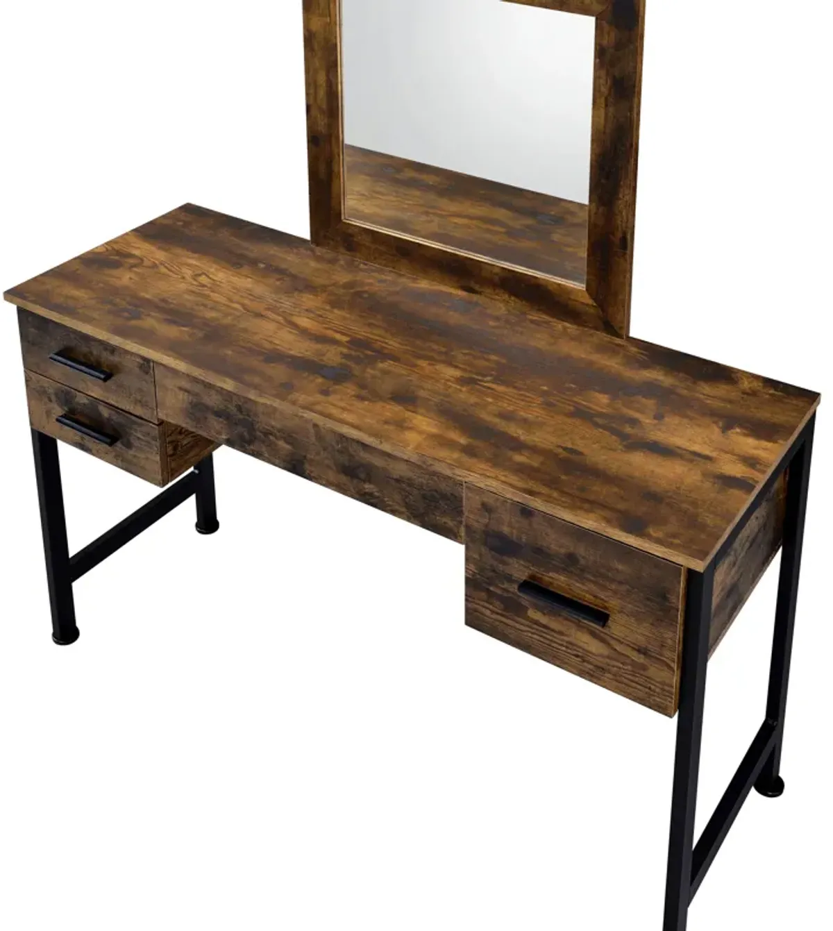 Juvanth - Rustic Vanity Desk Mirror - Oak