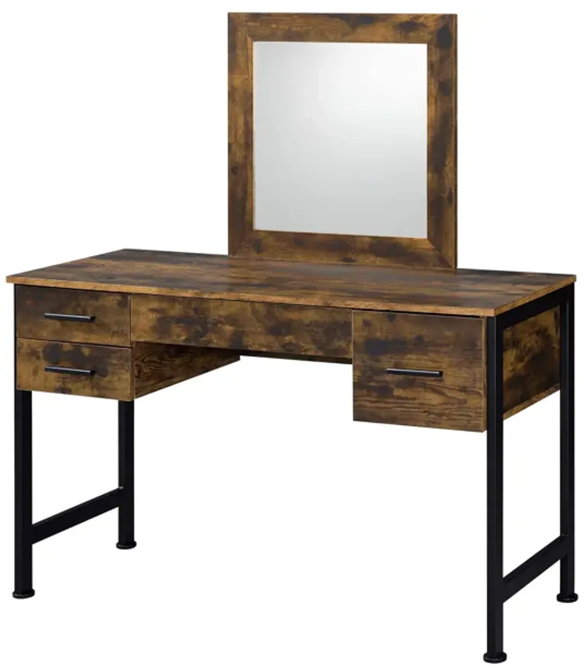 Juvanth - Rustic Vanity Desk Mirror - Oak