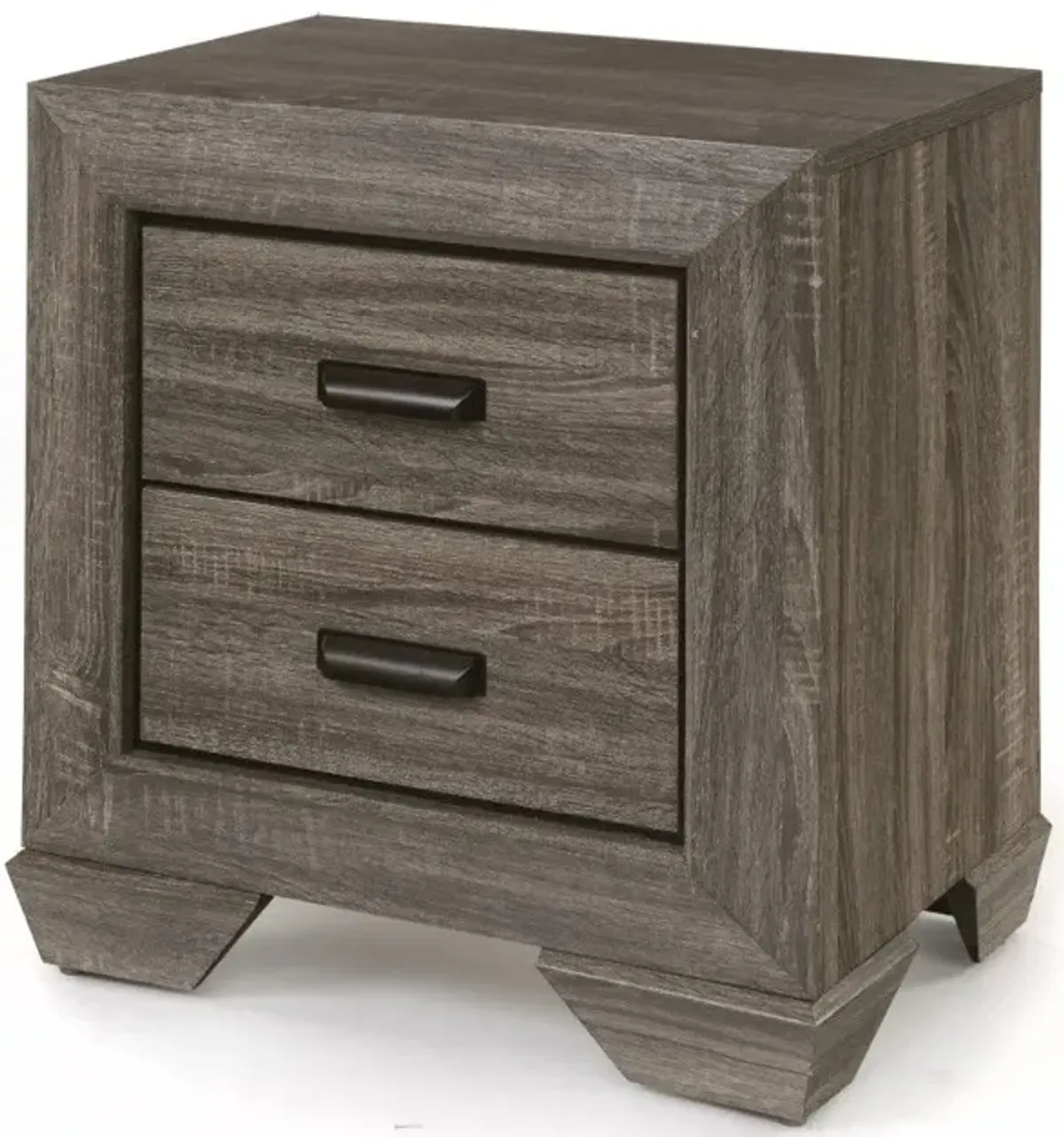 Lyndon - Weathered Grain Nightstand - Gray