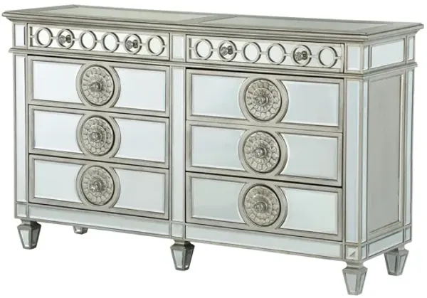 Varian - Mirrored Dresser - Silver