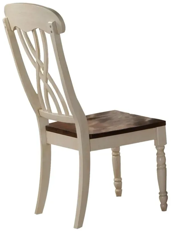 Dylan - Side Chair (Set of 2) - Cream / Oak