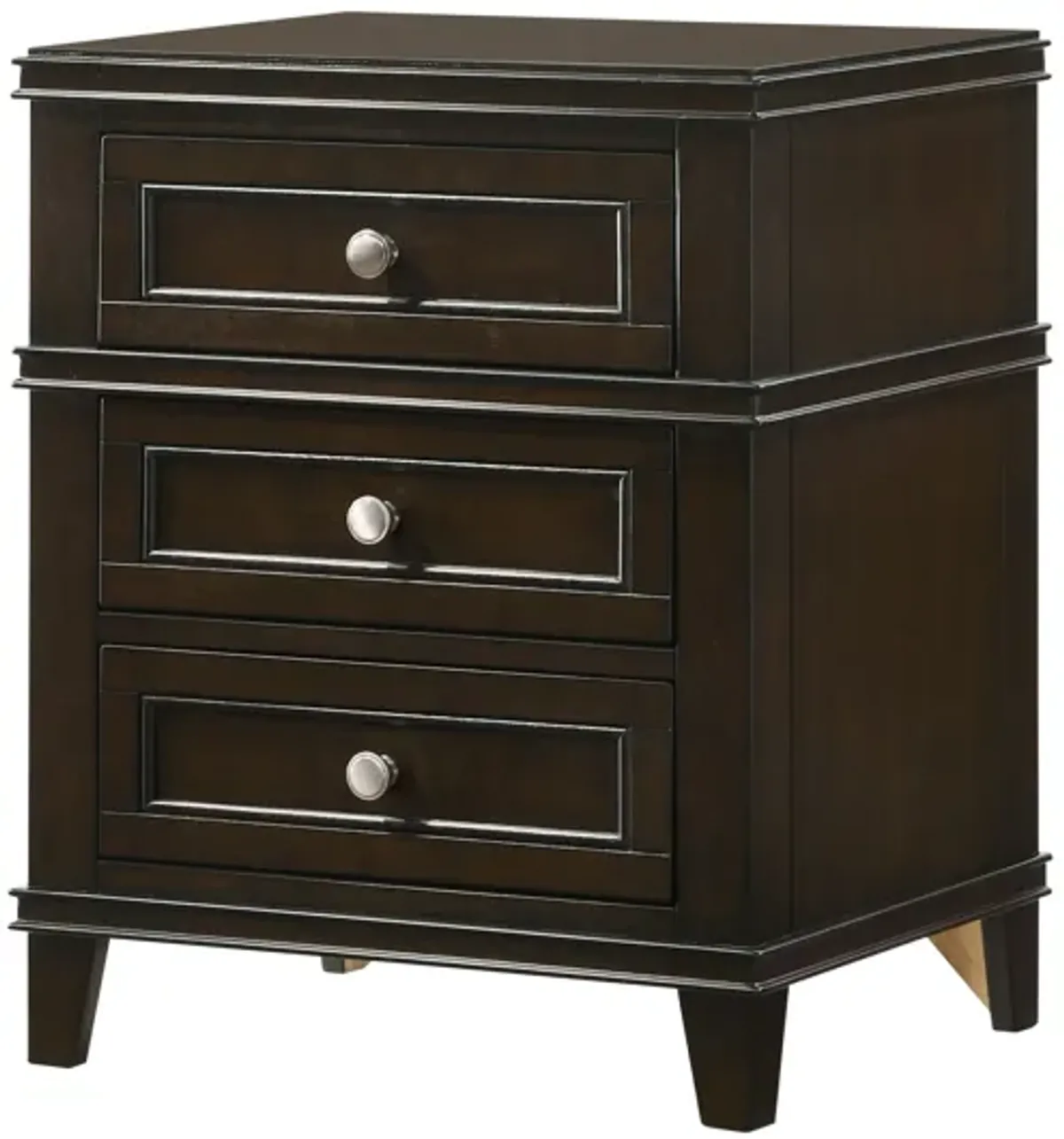 3 Drawer Nightstand With USB