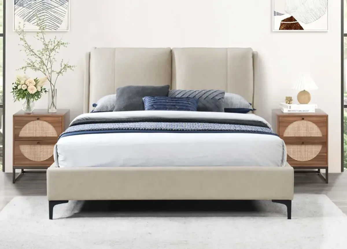 Fully Upholstered Bed