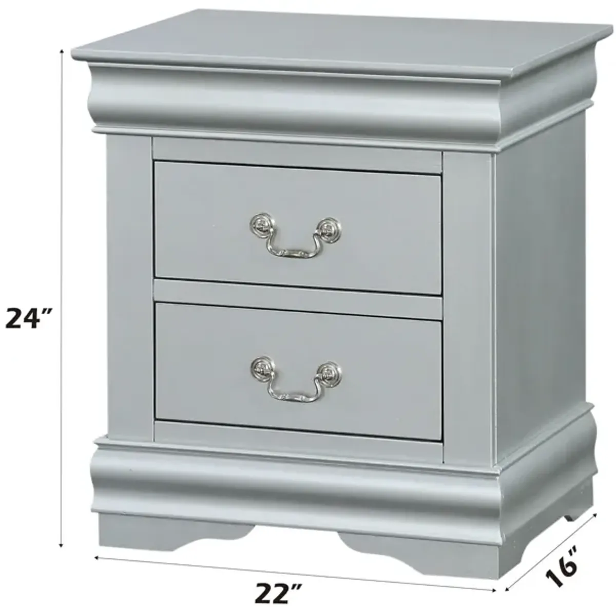 Louis Philippe III - Sleek Design Nightstand