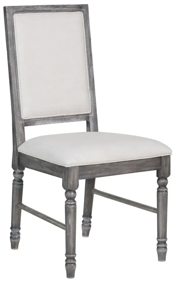 Leventis - Weathered Side Chair - Cream / Gray