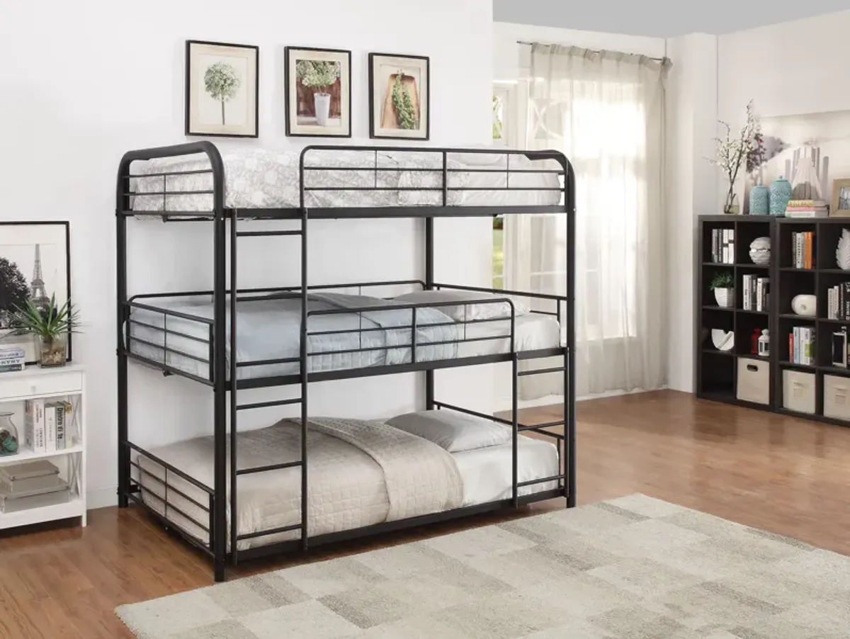 Cairo - Triple Full Bunk Bed - Black