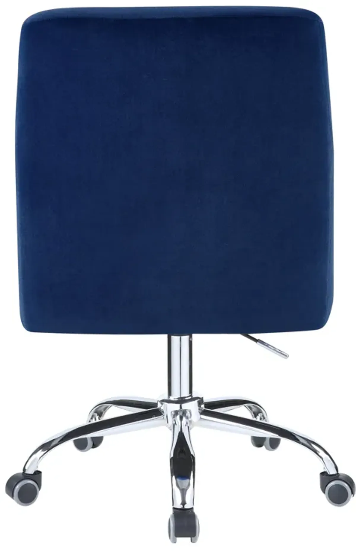 Trenerry - Velvet Office Chair - Blue / Chrome