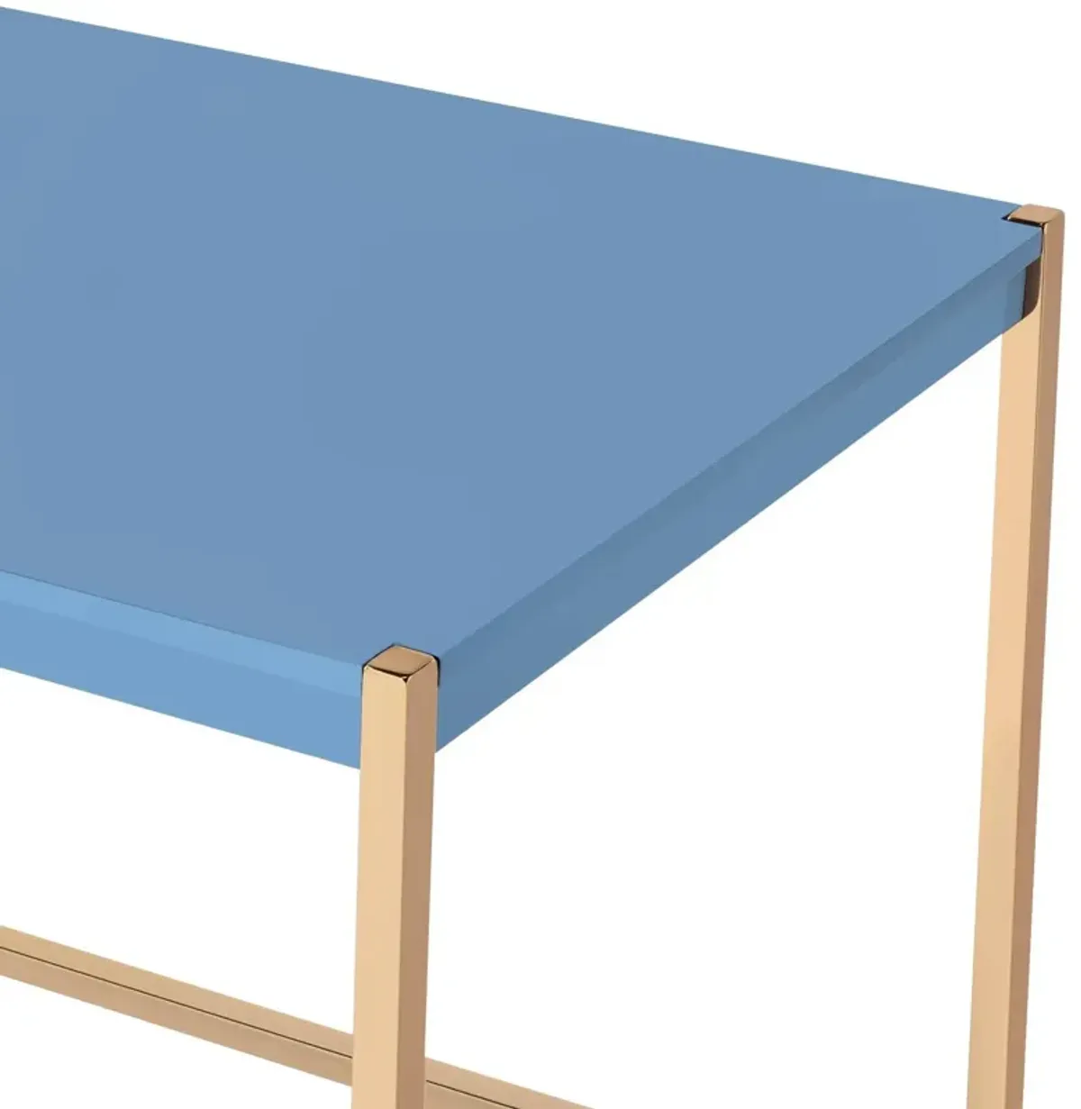 Midriaks - Writing Desk With USB - Gold / Navy Blue