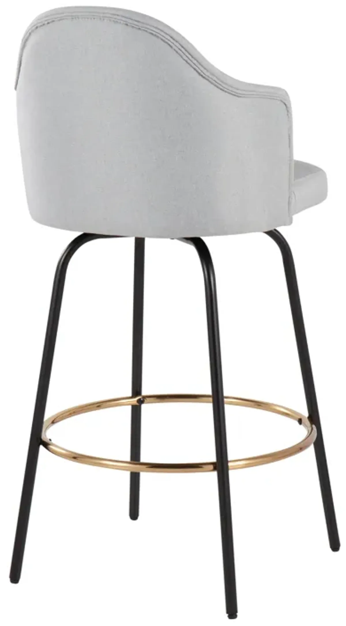 Ahoy - Contemporary Fixed Height Counter Stool Round Footrest (Set of 2)