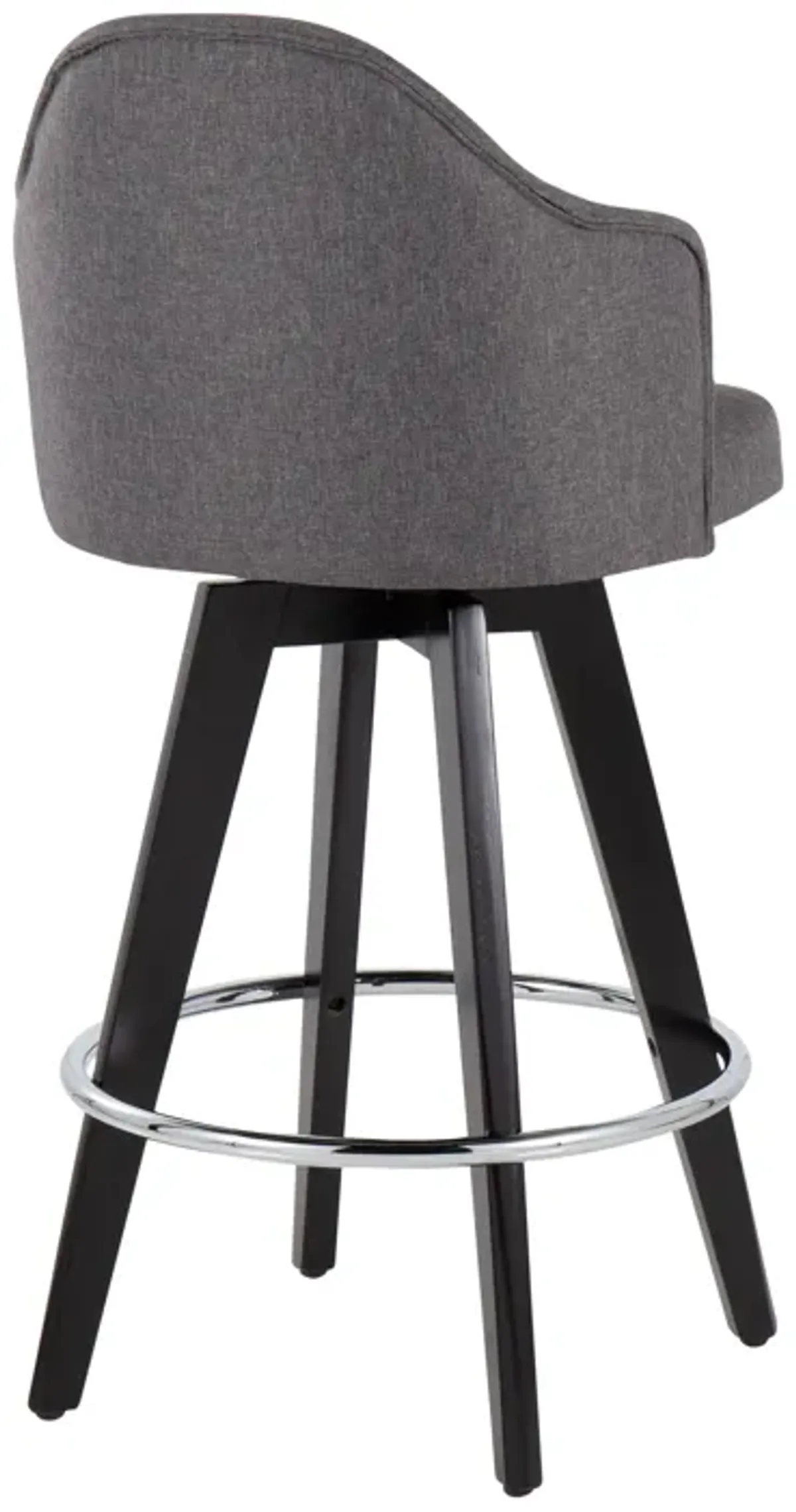 Ahoy - Contemporary Fixed Height Counter Stool With Round Footrest (Set of 2)