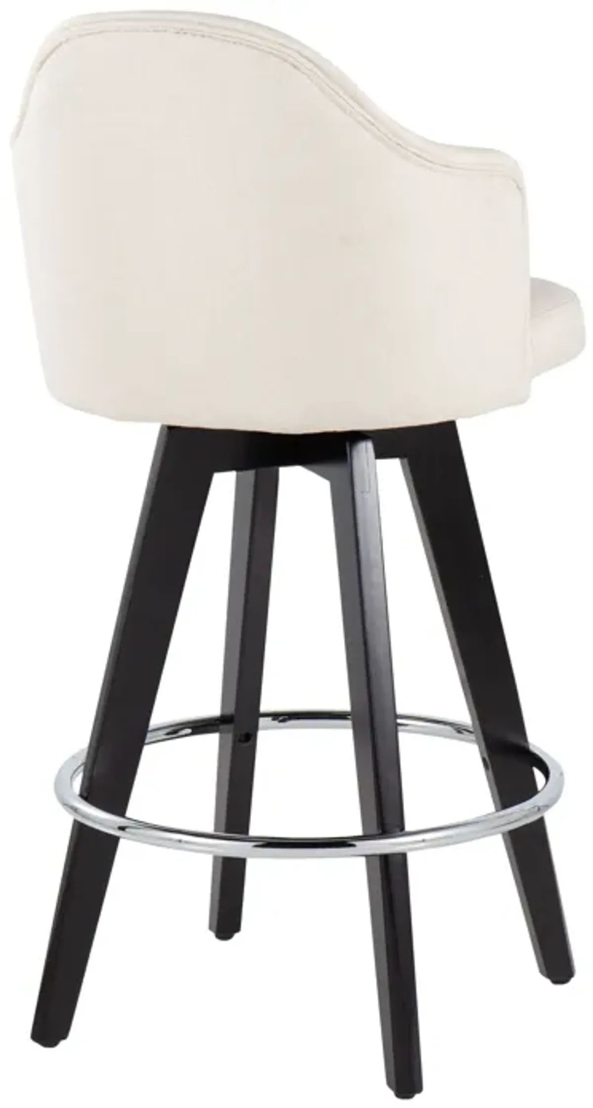 Ahoy - Contemporary Fixed Height Counter Stool With Round Footrest (Set of 2)