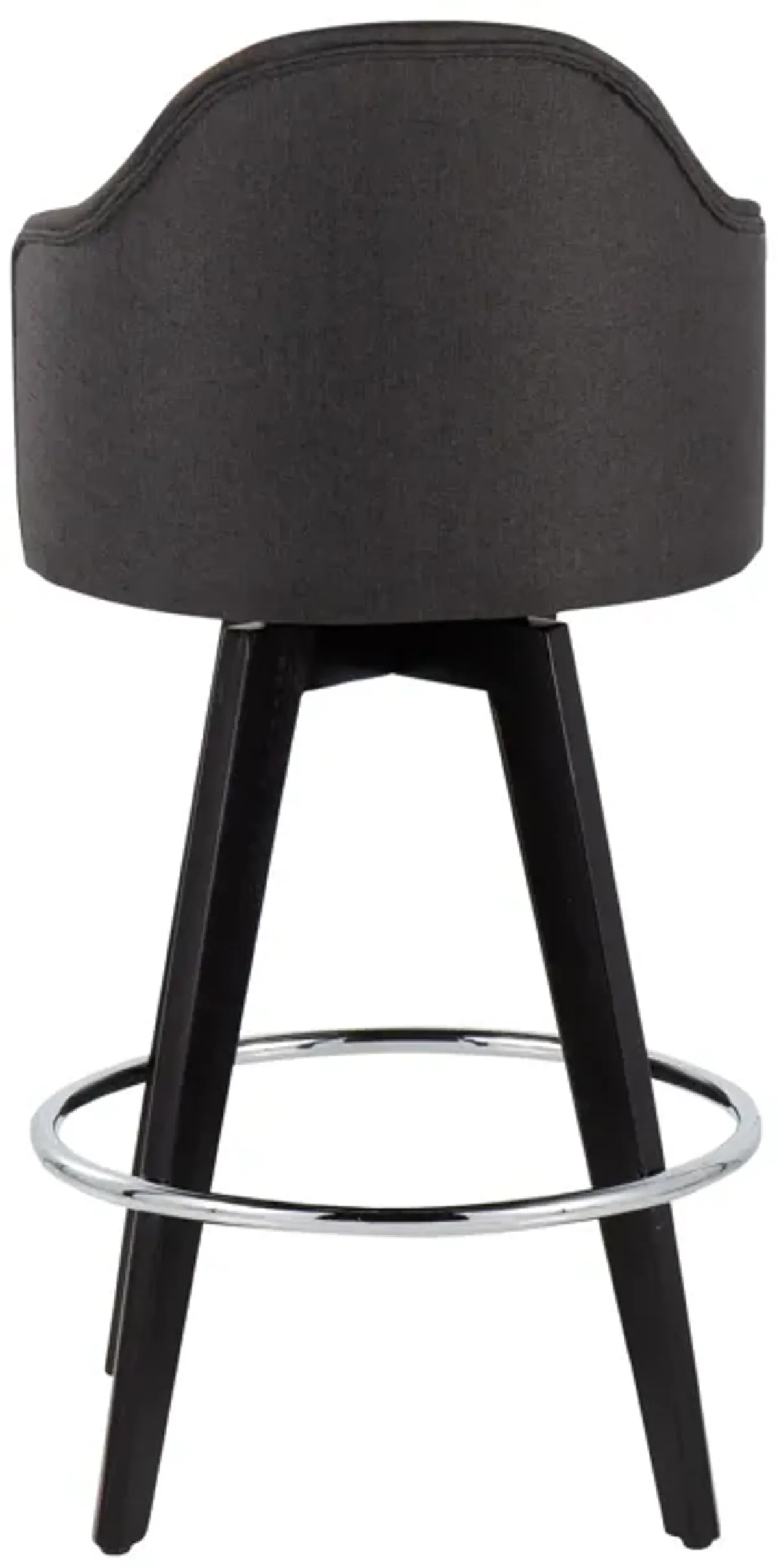 Ahoy - Contemporary Fixed Height Counter Stool With Round Footrest (Set of 2)