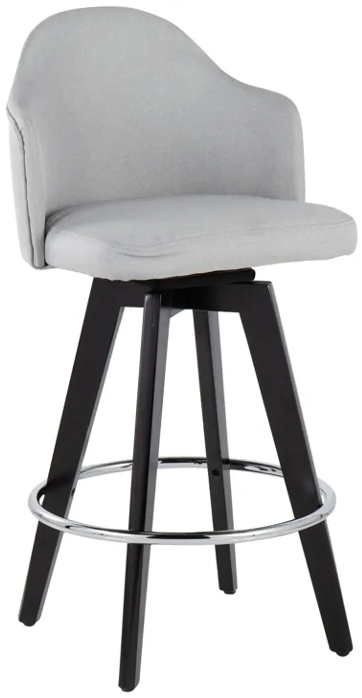 Ahoy - Contemporary Fixed Height Counter Stool With Round Footrest (Set of 2)