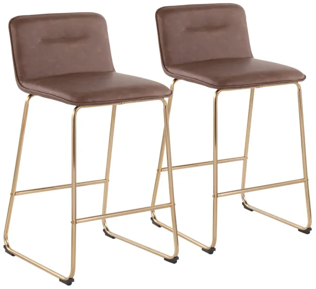 Casper - Fixed Height Contemporary Counter Stool (Set of 2)