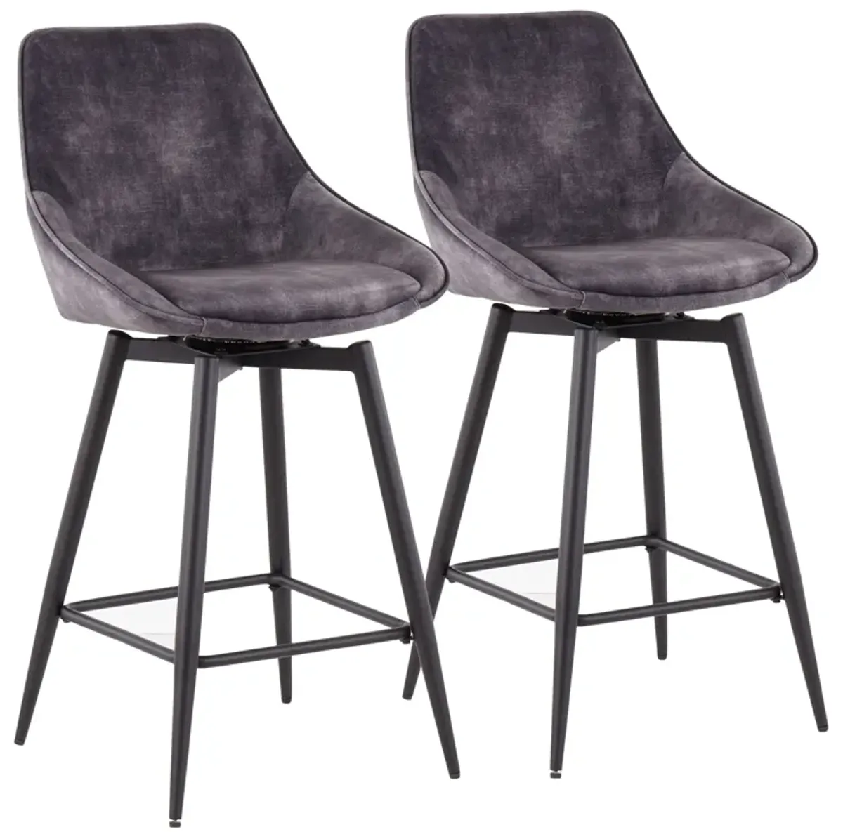 Diana - Contemporary Counter Stool (Set of 2)